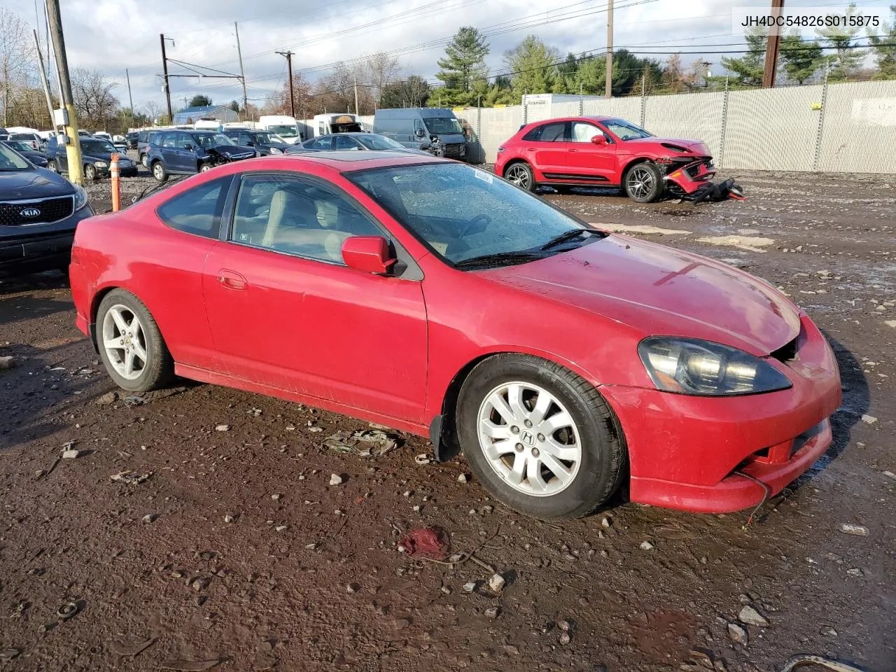 2006 Acura Rsx VIN: JH4DC54826S015875 Lot: 80241474