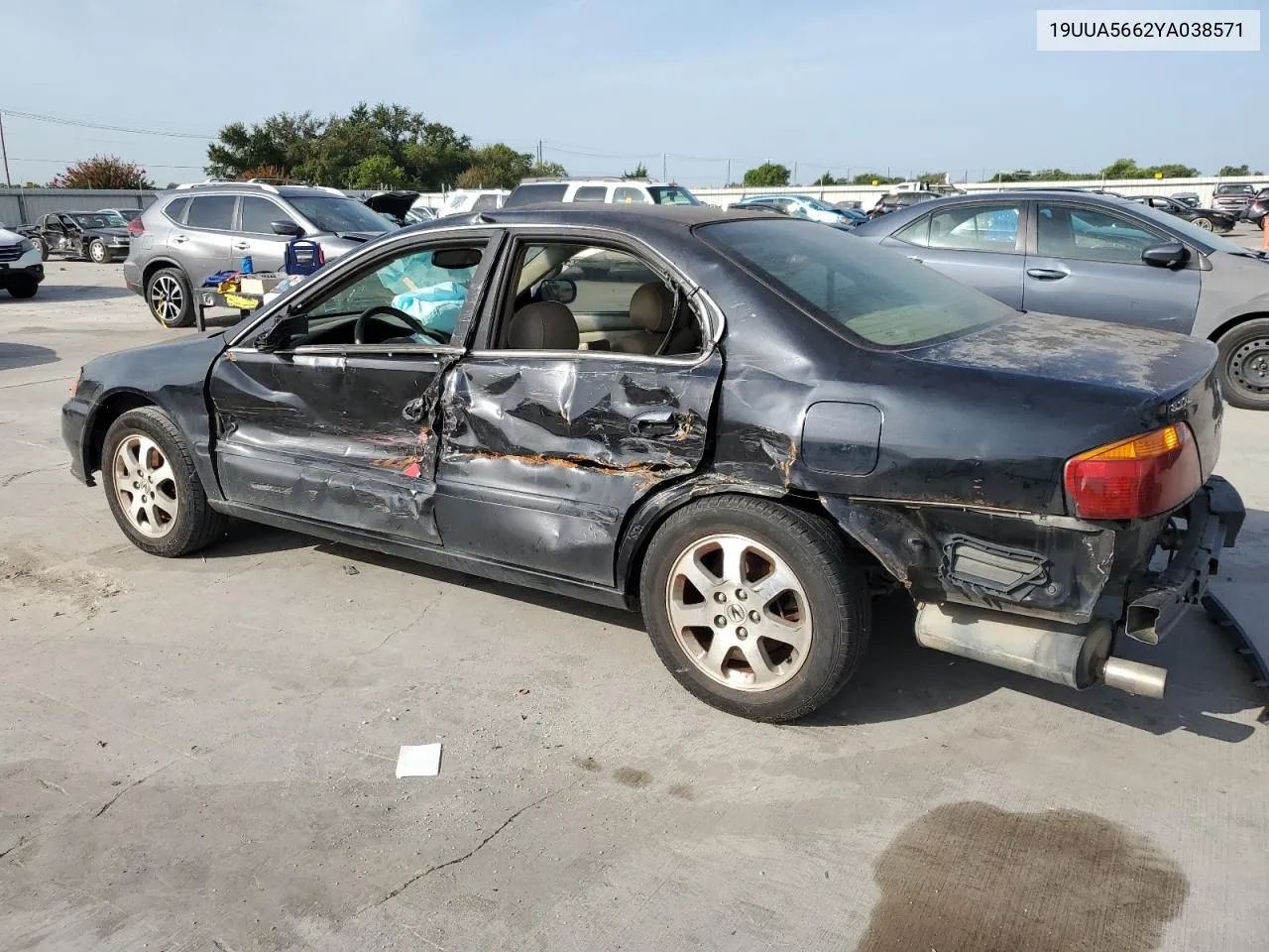 2000 Acura 3.2Tl VIN: 19UUA5662YA038571 Lot: 64254594