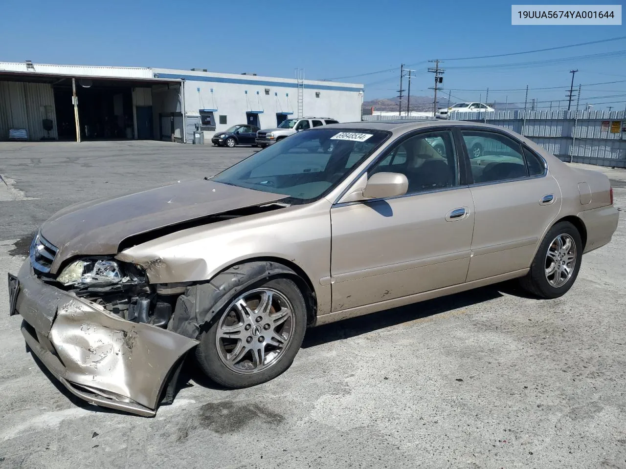 2000 Acura 3.2Tl VIN: 19UUA5674YA001644 Lot: 69848534