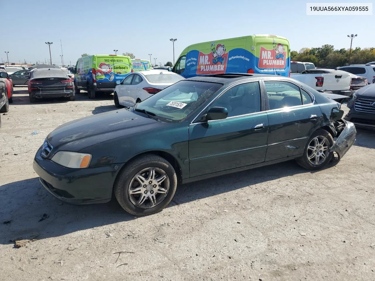 2000 Acura 3.2Tl VIN: 19UUA566XYA059555 Lot: 75301524