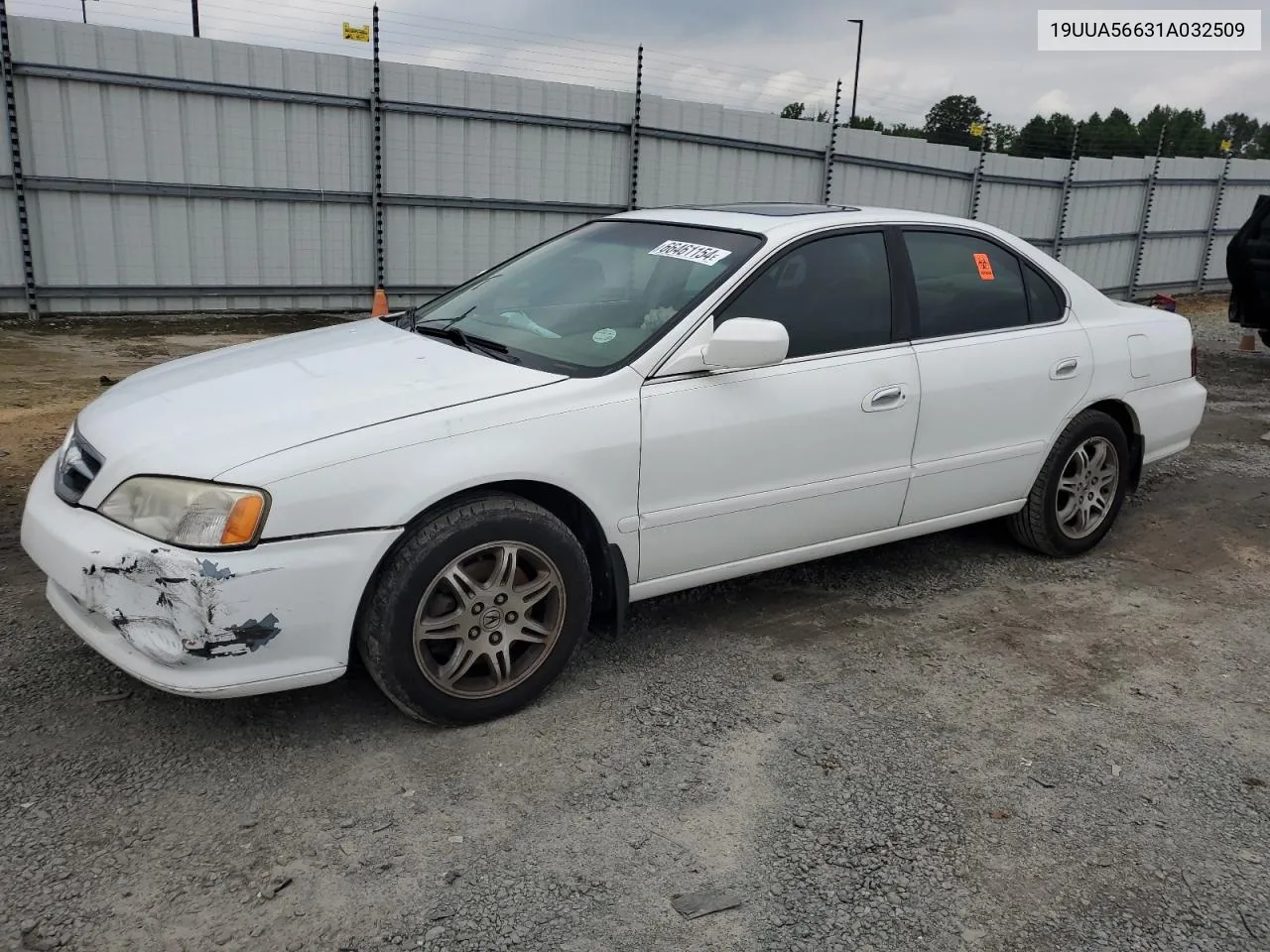 2001 Acura 3.2Tl VIN: 19UUA56631A032509 Lot: 66461154