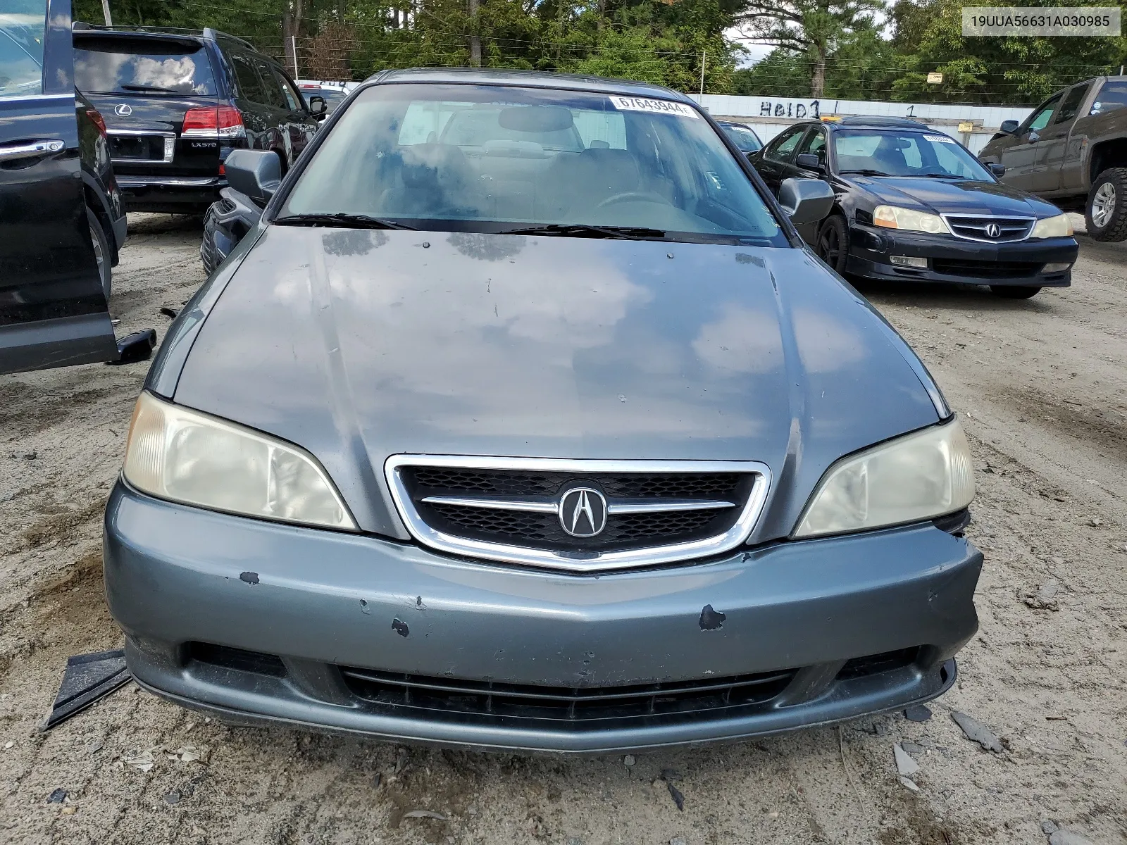 2001 Acura 3.2Tl VIN: 19UUA56631A030985 Lot: 67643944