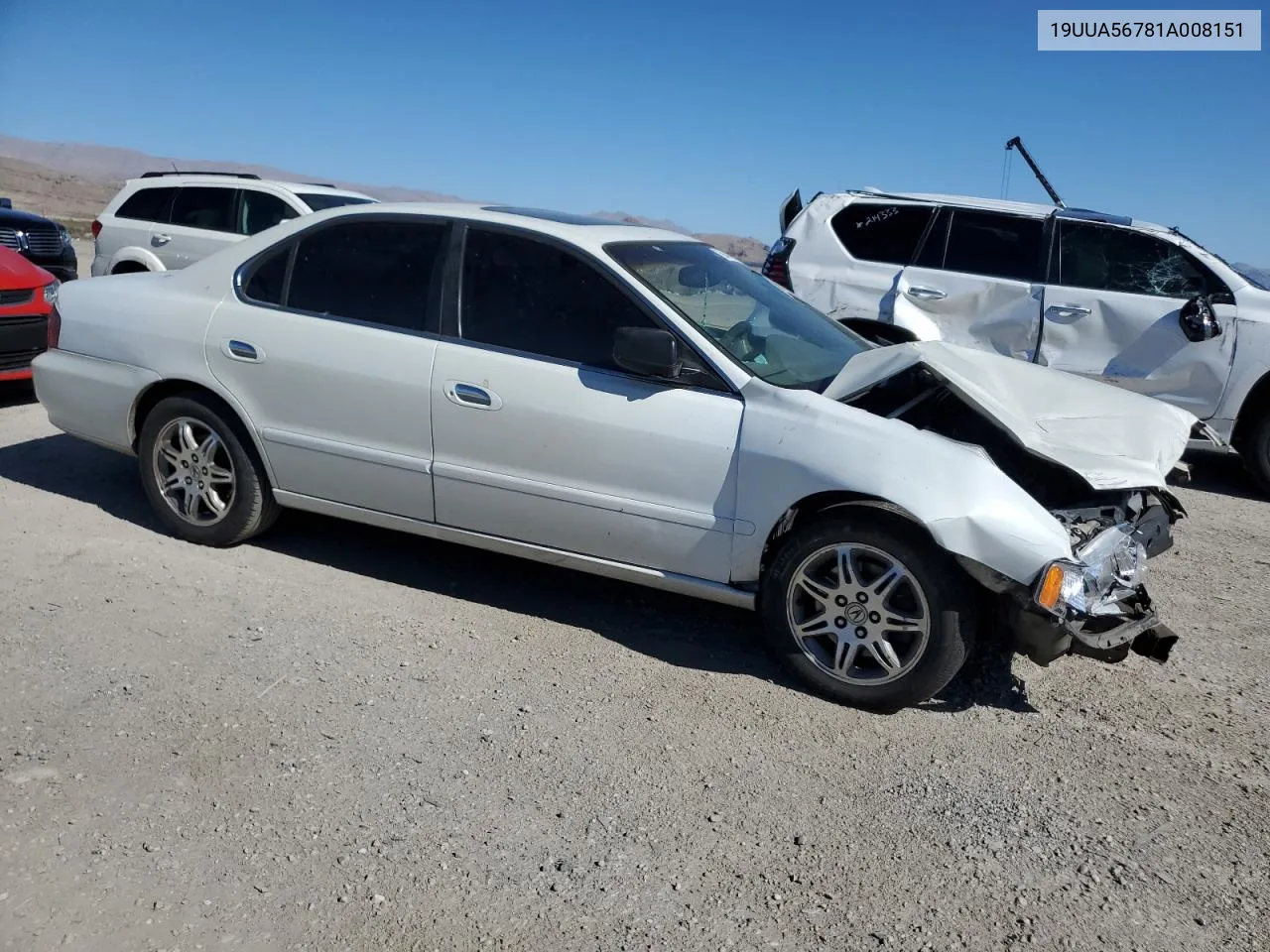 2001 Acura 3.2Tl VIN: 19UUA56781A008151 Lot: 68447934