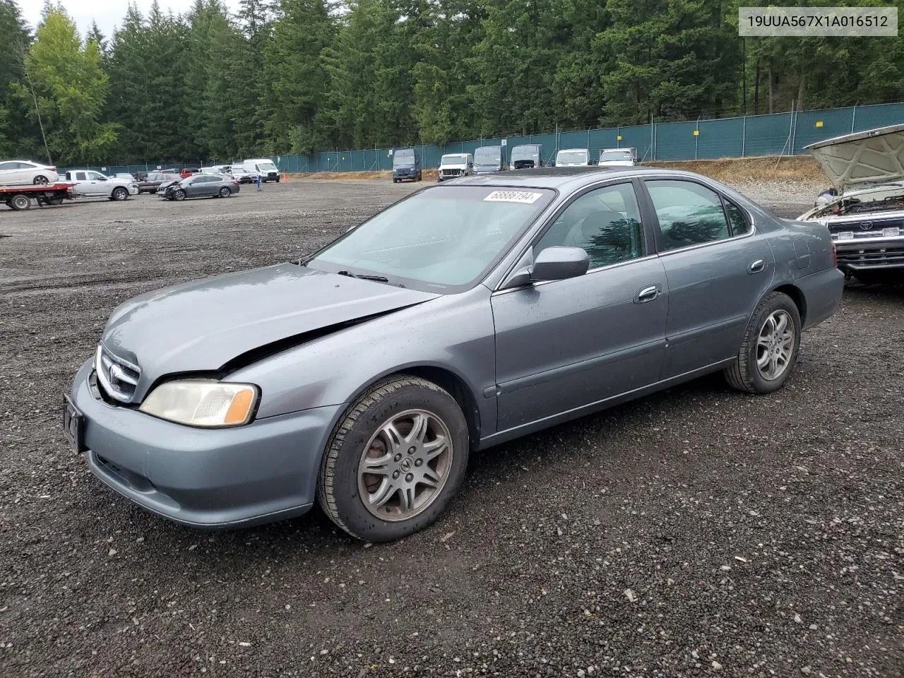 2001 Acura 3.2Tl VIN: 19UUA567X1A016512 Lot: 68886194