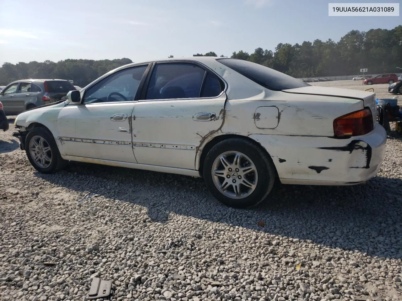 2001 Acura 3.2Tl VIN: 19UUA56621A031089 Lot: 69761304