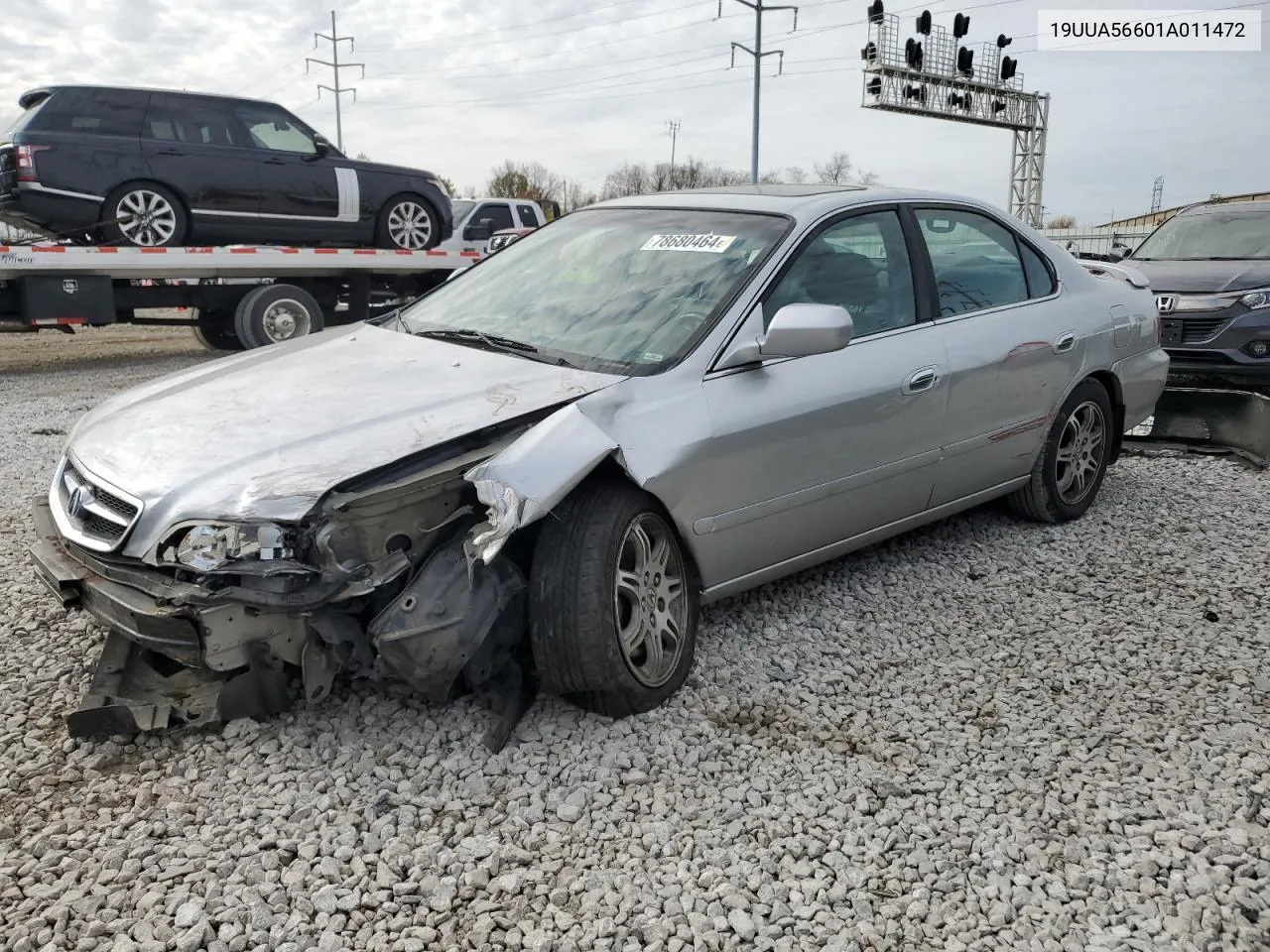 2001 Acura 3.2Tl VIN: 19UUA56601A011472 Lot: 78680464