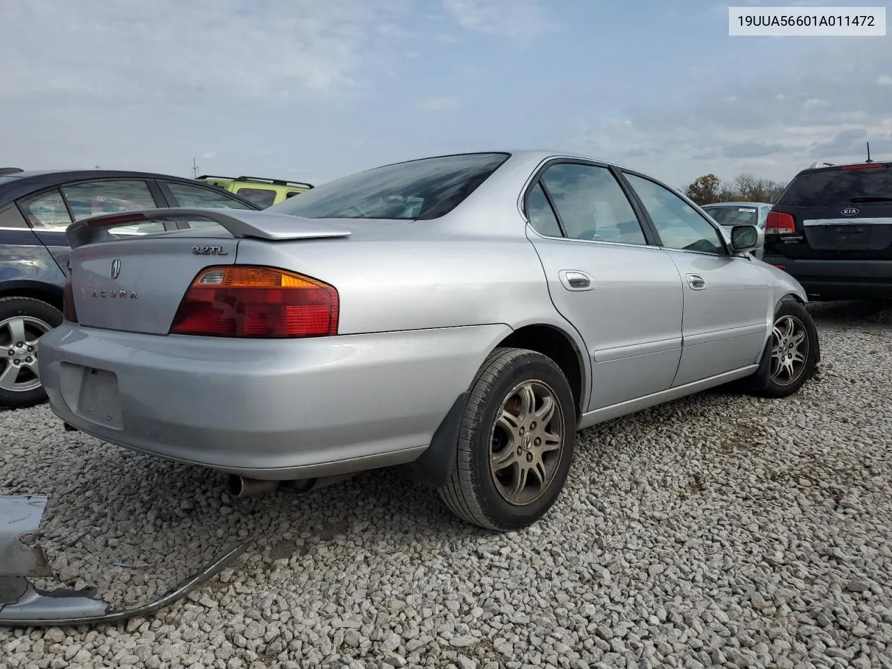 2001 Acura 3.2Tl VIN: 19UUA56601A011472 Lot: 78680464