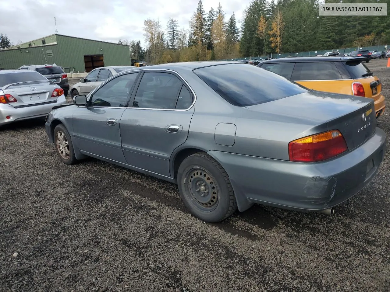 2001 Acura 3.2Tl VIN: 19UUA56631A011367 Lot: 79227034