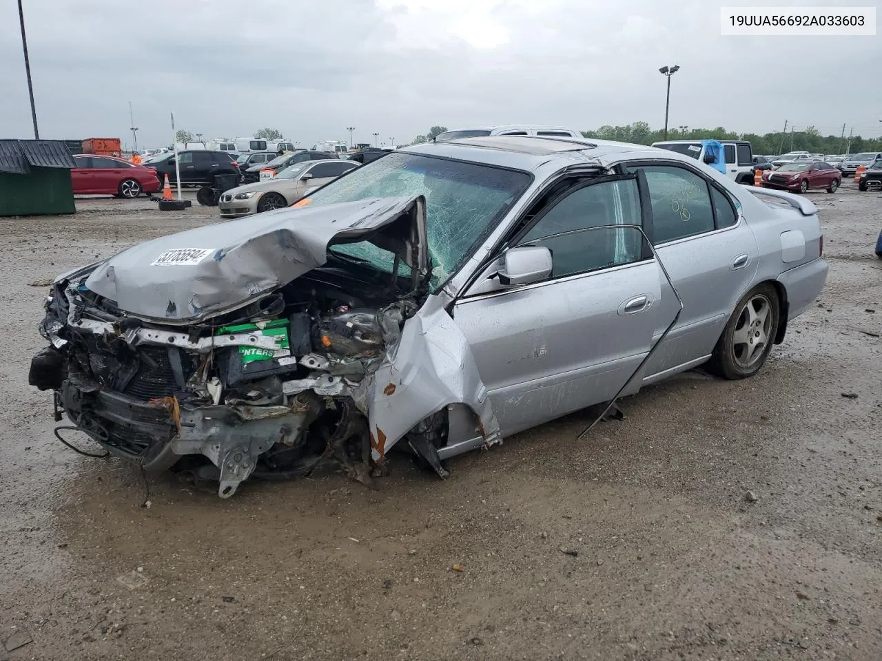 2002 Acura 3.2Tl VIN: 19UUA56692A033603 Lot: 53765694