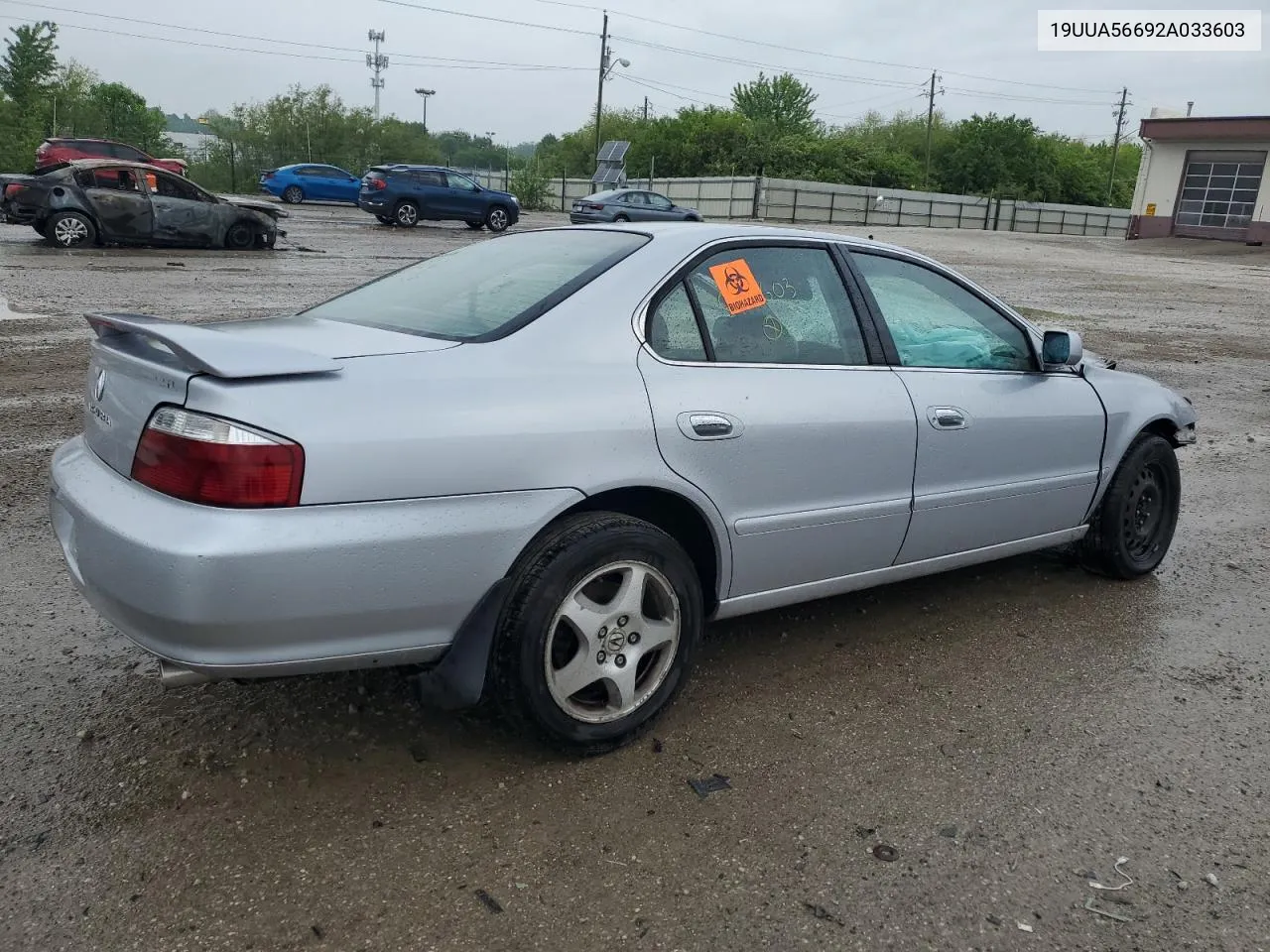 2002 Acura 3.2Tl VIN: 19UUA56692A033603 Lot: 53765694