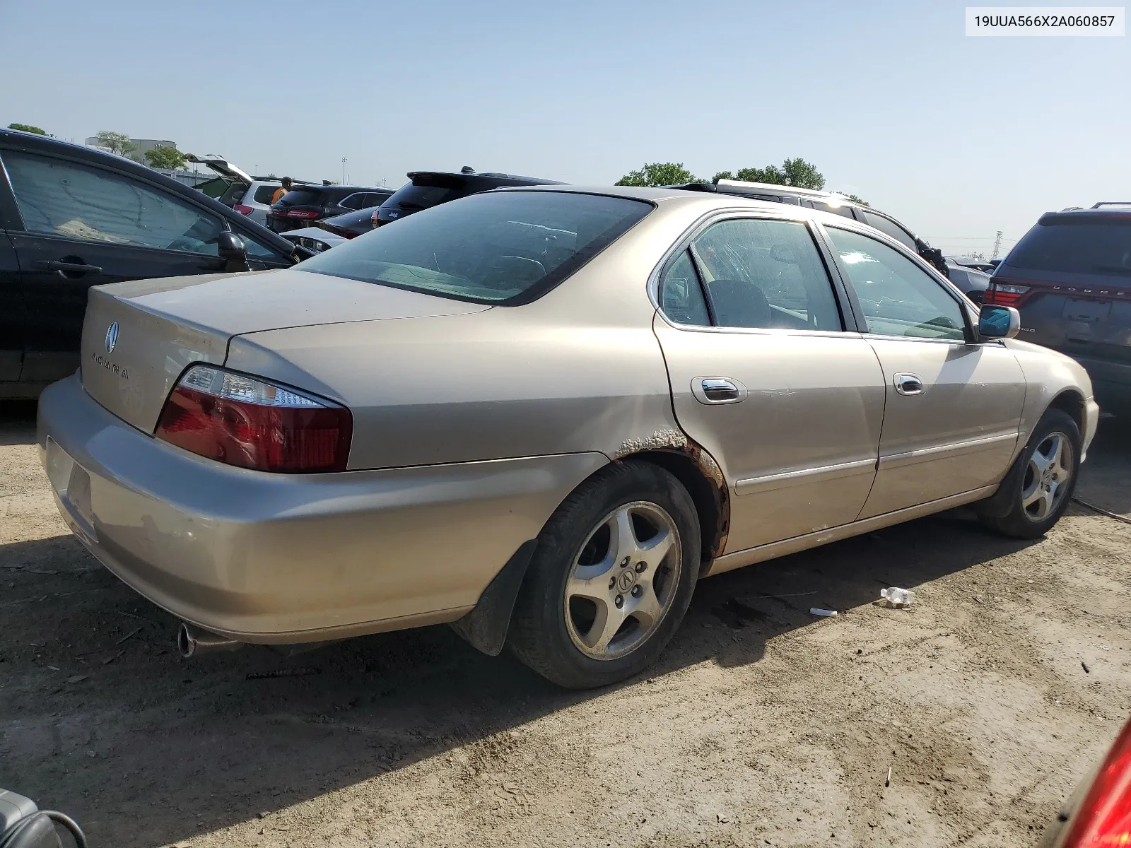 2002 Acura 3.2Tl VIN: 19UUA566X2A060857 Lot: 57251644