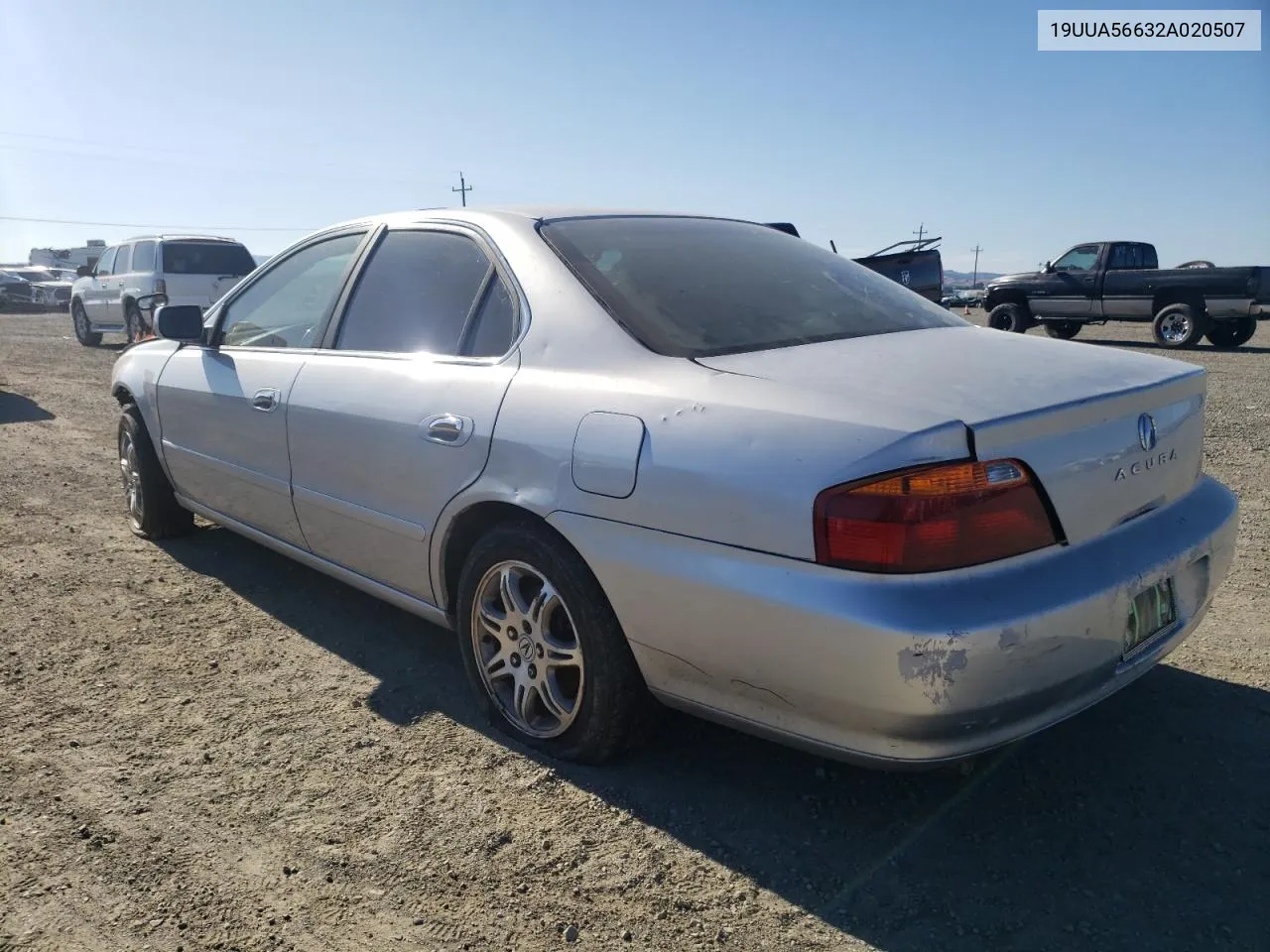 2002 Acura 3.2Tl VIN: 19UUA56632A020507 Lot: 63101714