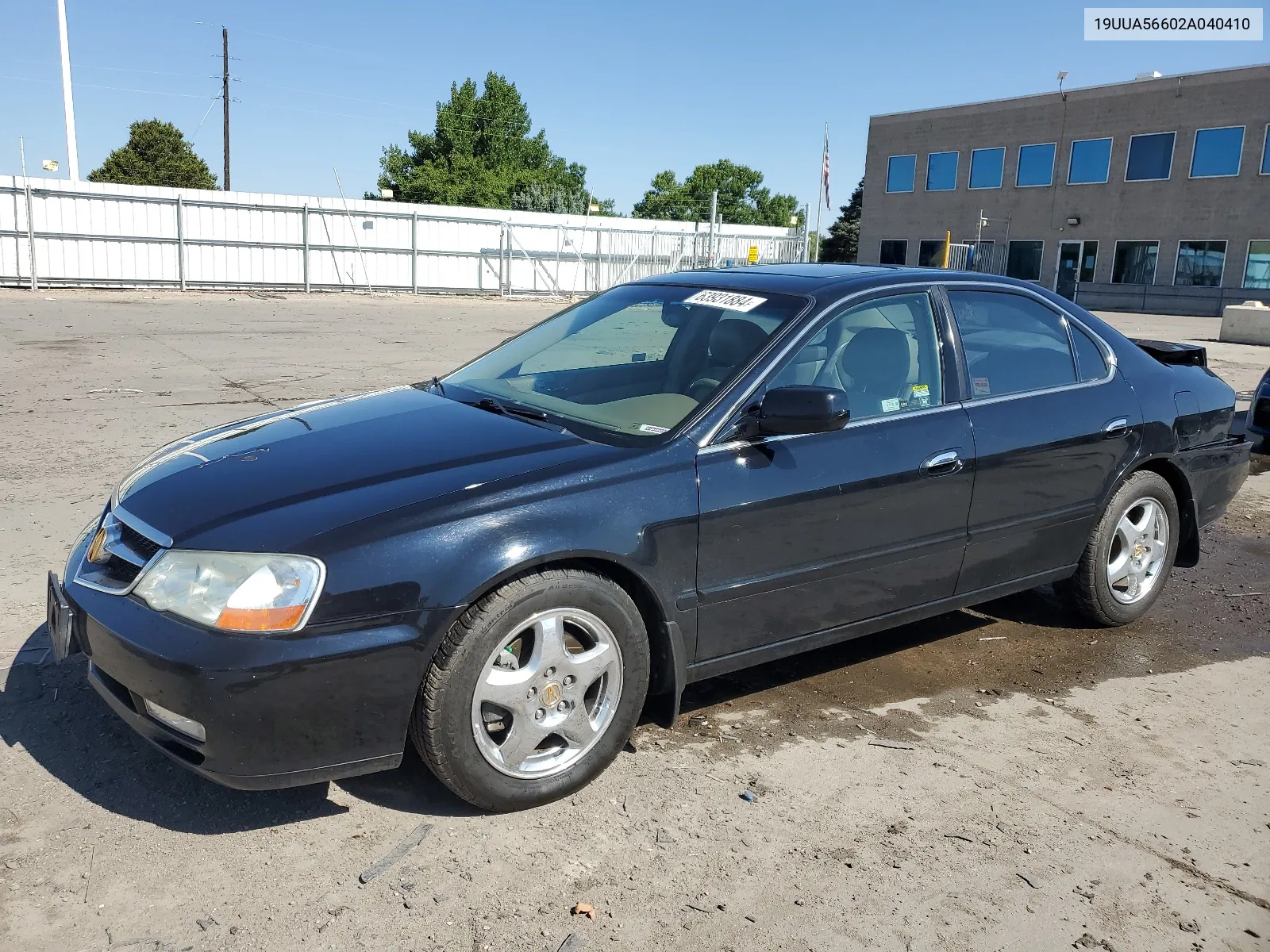 2002 Acura 3.2Tl VIN: 19UUA56602A040410 Lot: 63931884