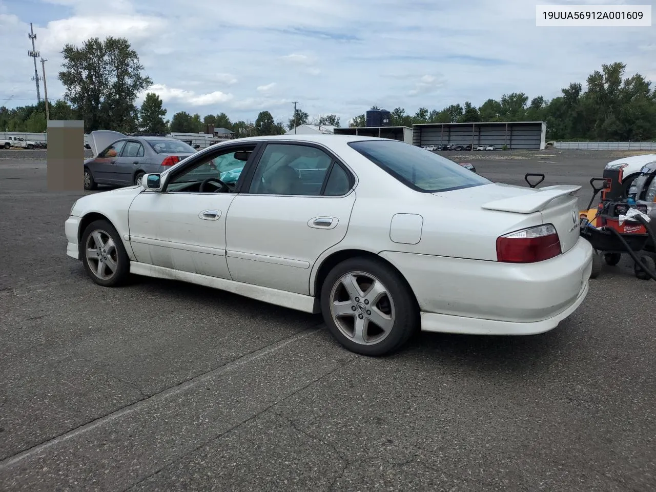 2002 Acura 3.2Tl Type-S VIN: 19UUA56912A001609 Lot: 67286634