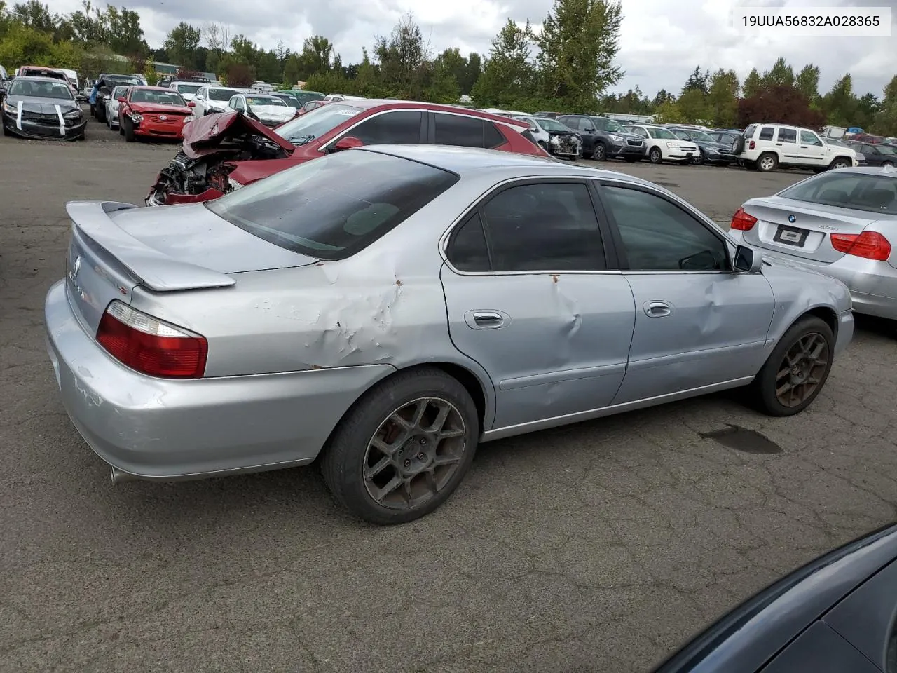 2002 Acura 3.2Tl Type-S VIN: 19UUA56832A028365 Lot: 71417924