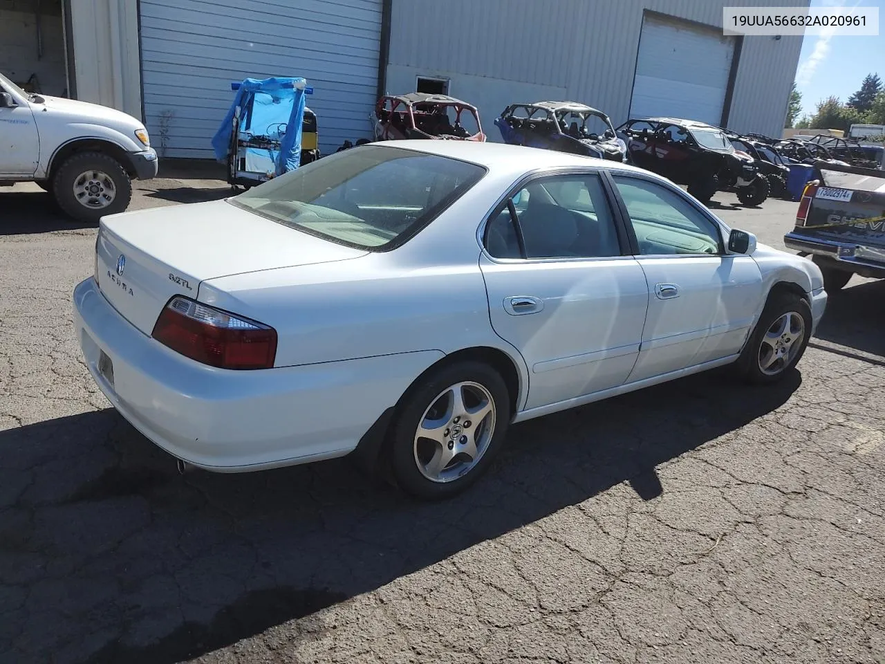 2002 Acura 3.2Tl VIN: 19UUA56632A020961 Lot: 73041844