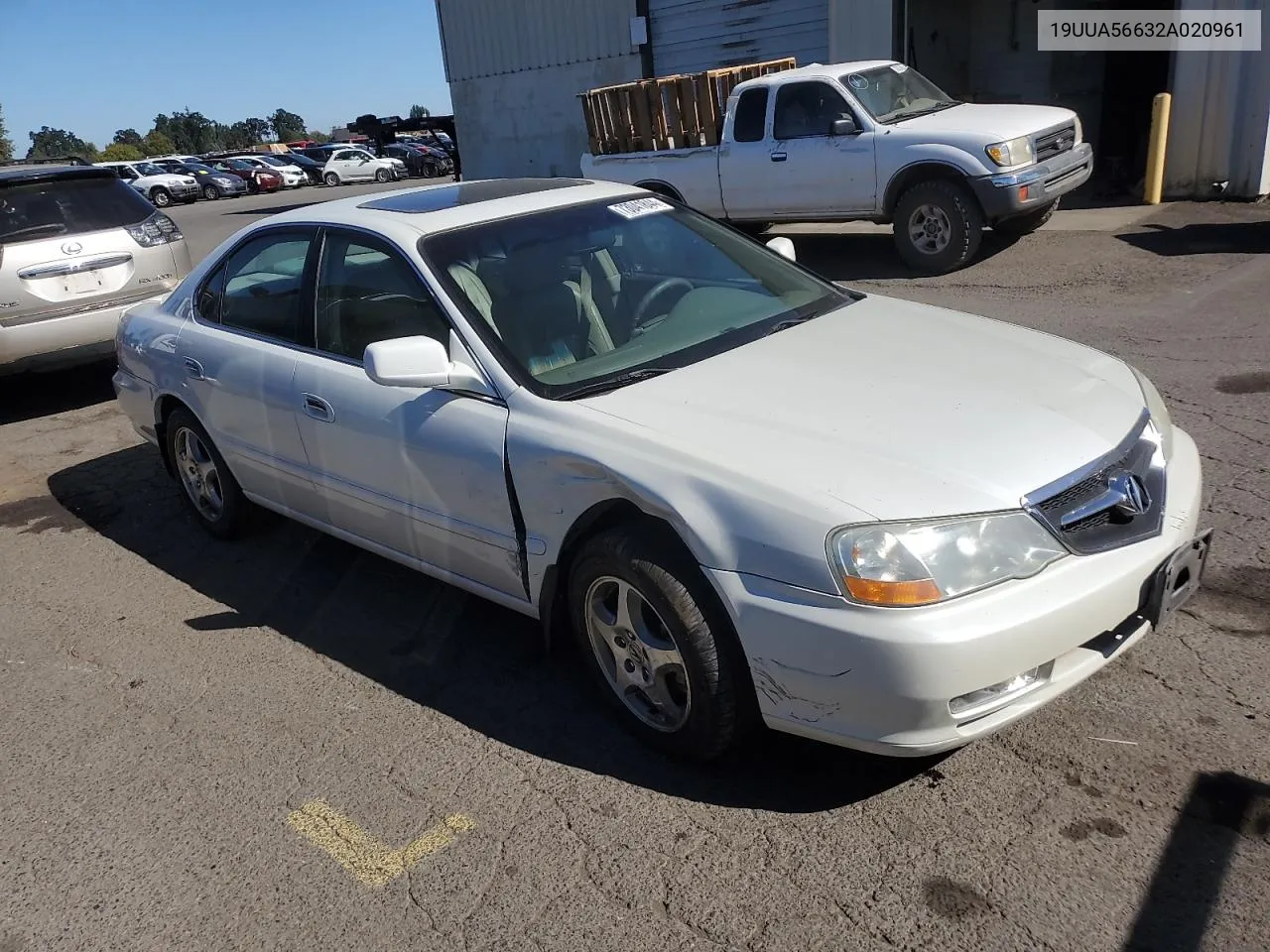 2002 Acura 3.2Tl VIN: 19UUA56632A020961 Lot: 73041844