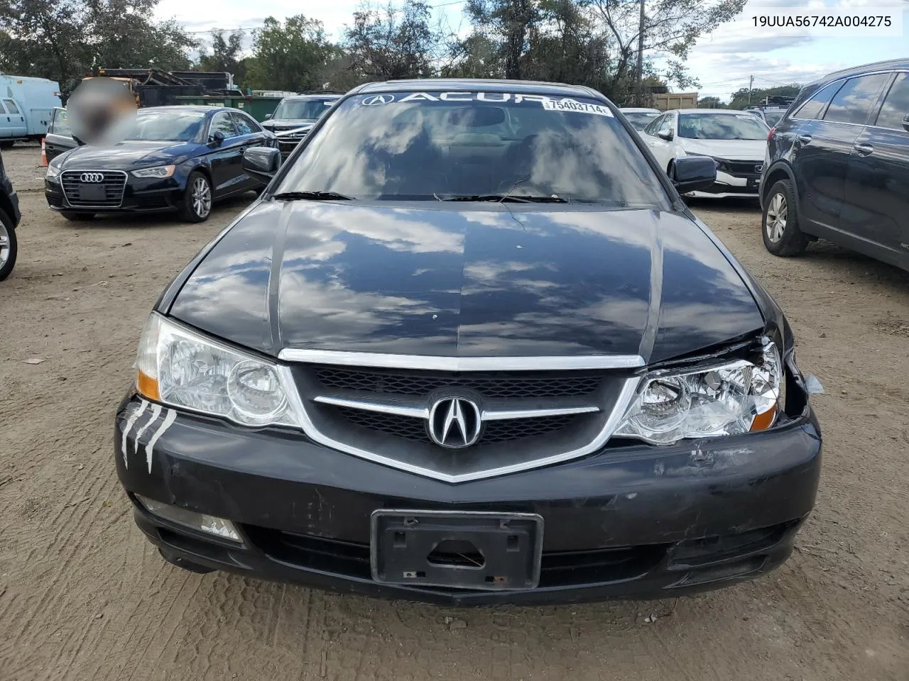 2002 Acura 3.2Tl VIN: 19UUA56742A004275 Lot: 75403714