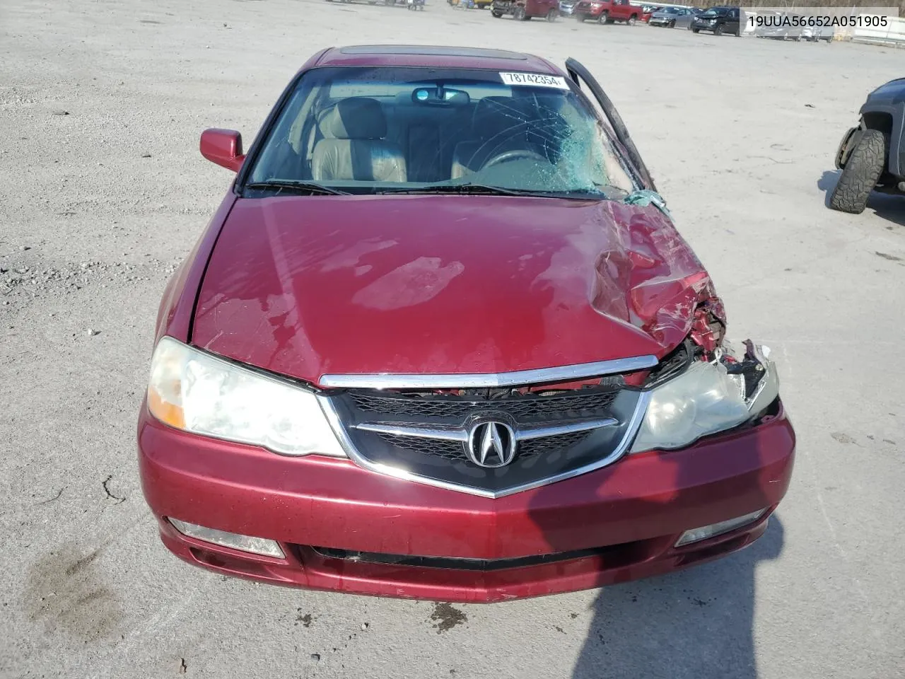 2002 Acura 3.2Tl VIN: 19UUA56652A051905 Lot: 78742354