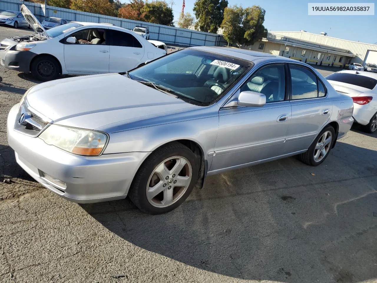 2002 Acura 3.2Tl Type-S VIN: 19UUA56982A035837 Lot: 79506194