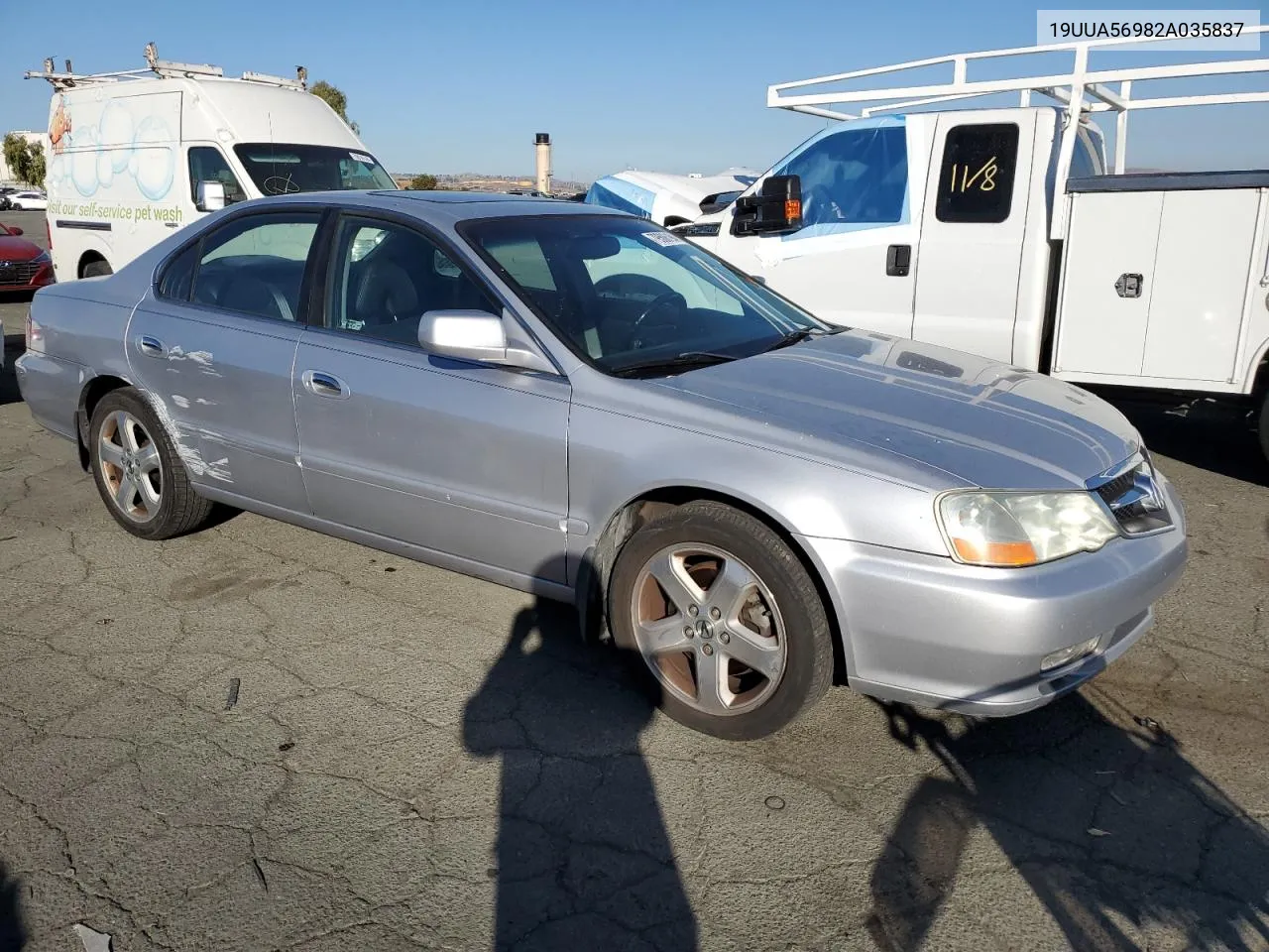 2002 Acura 3.2Tl Type-S VIN: 19UUA56982A035837 Lot: 79506194