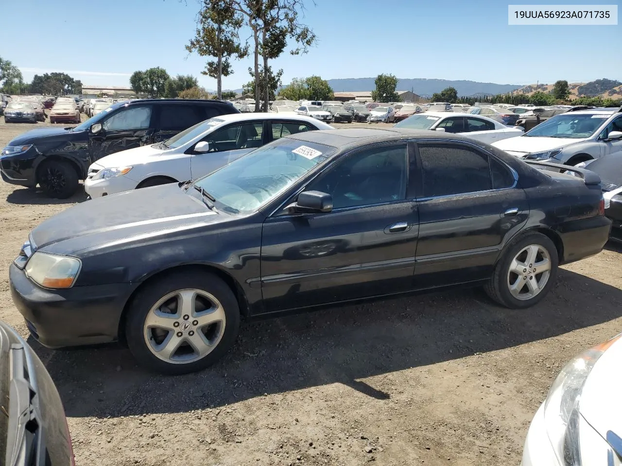 2003 Acura 3.2Tl Type-S VIN: 19UUA56923A071735 Lot: 66993954