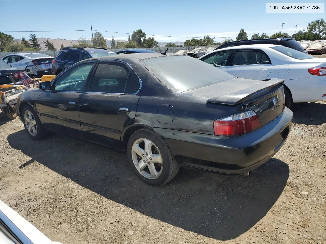 2003 Acura 3.2Tl Type-S VIN: 19UUA56923A071735 Lot: 66993954