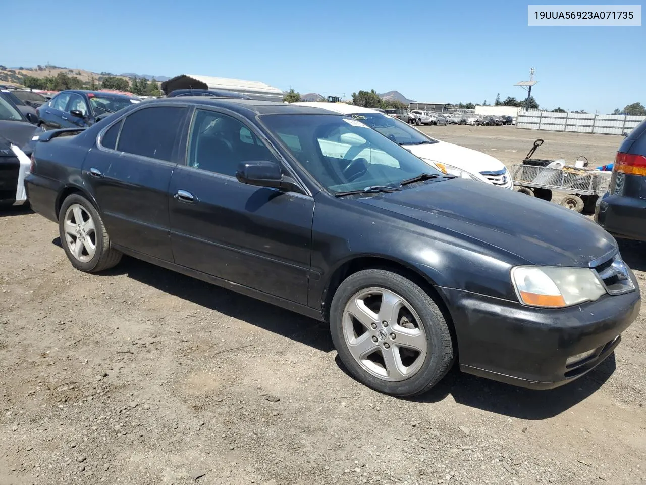 2003 Acura 3.2Tl Type-S VIN: 19UUA56923A071735 Lot: 66993954