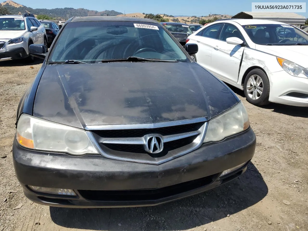 2003 Acura 3.2Tl Type-S VIN: 19UUA56923A071735 Lot: 66993954