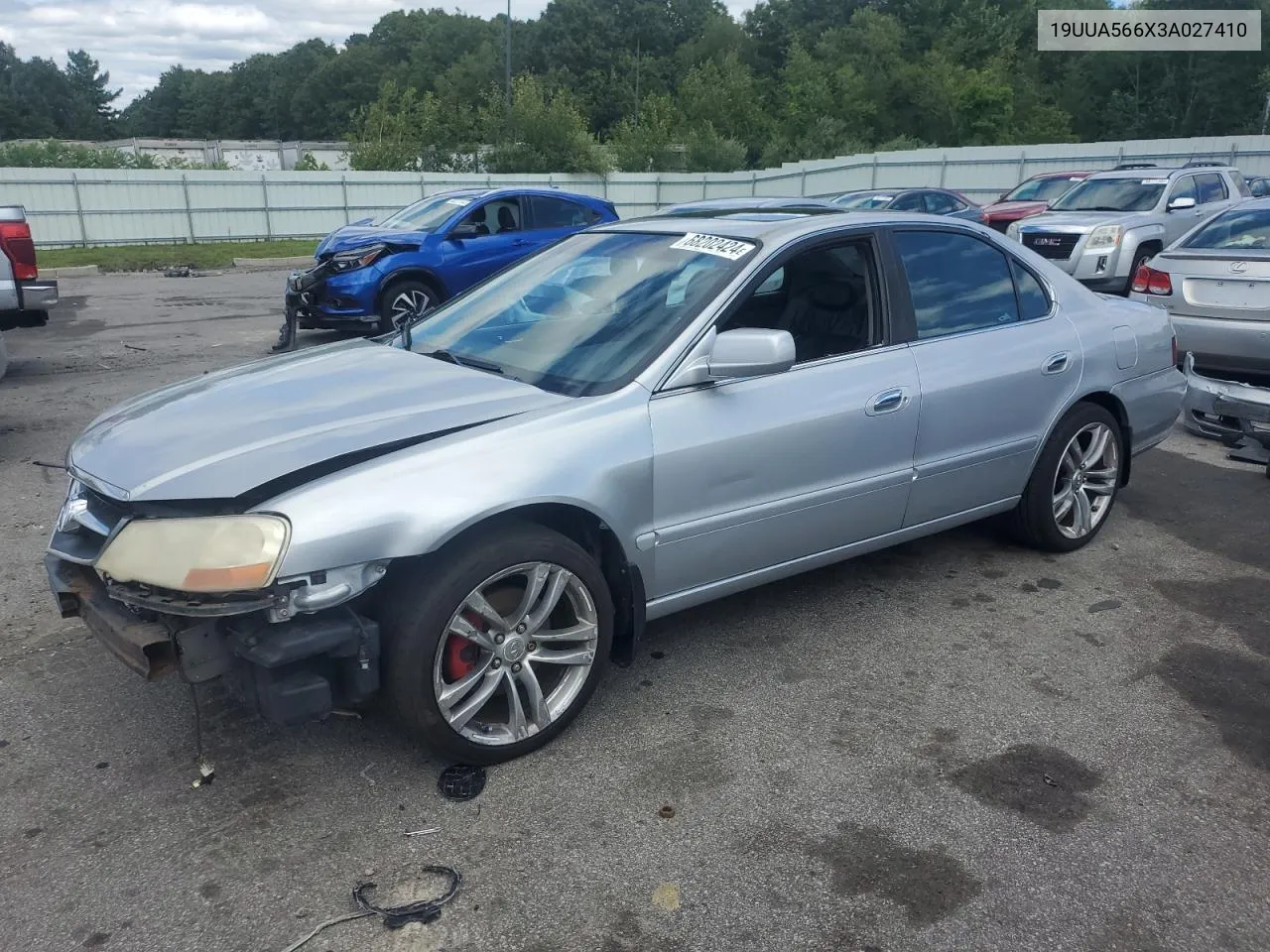 2003 Acura 3.2Tl VIN: 19UUA566X3A027410 Lot: 68202424