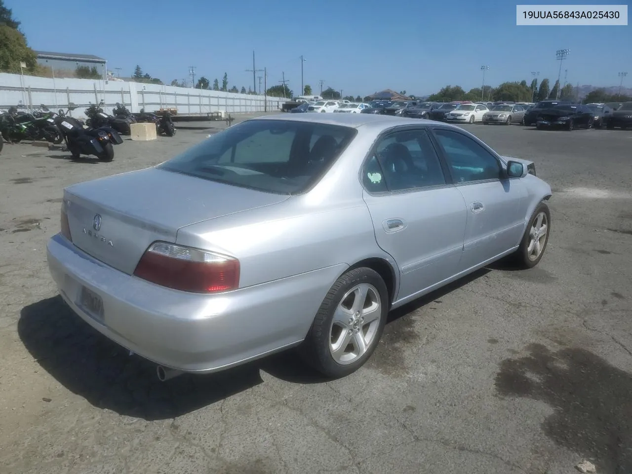 2003 Acura 3.2Tl Type-S VIN: 19UUA56843A025430 Lot: 69880774