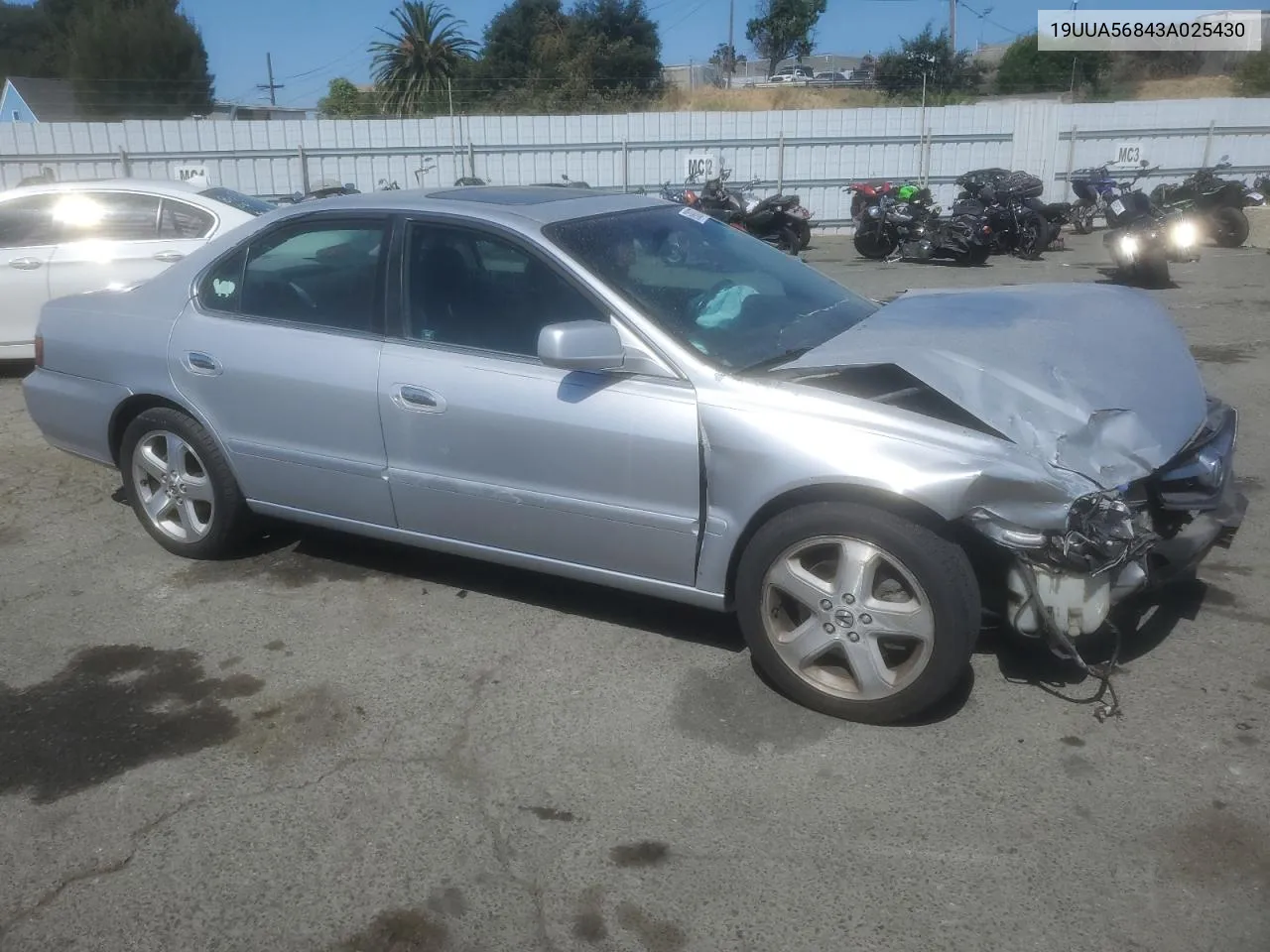 2003 Acura 3.2Tl Type-S VIN: 19UUA56843A025430 Lot: 69880774