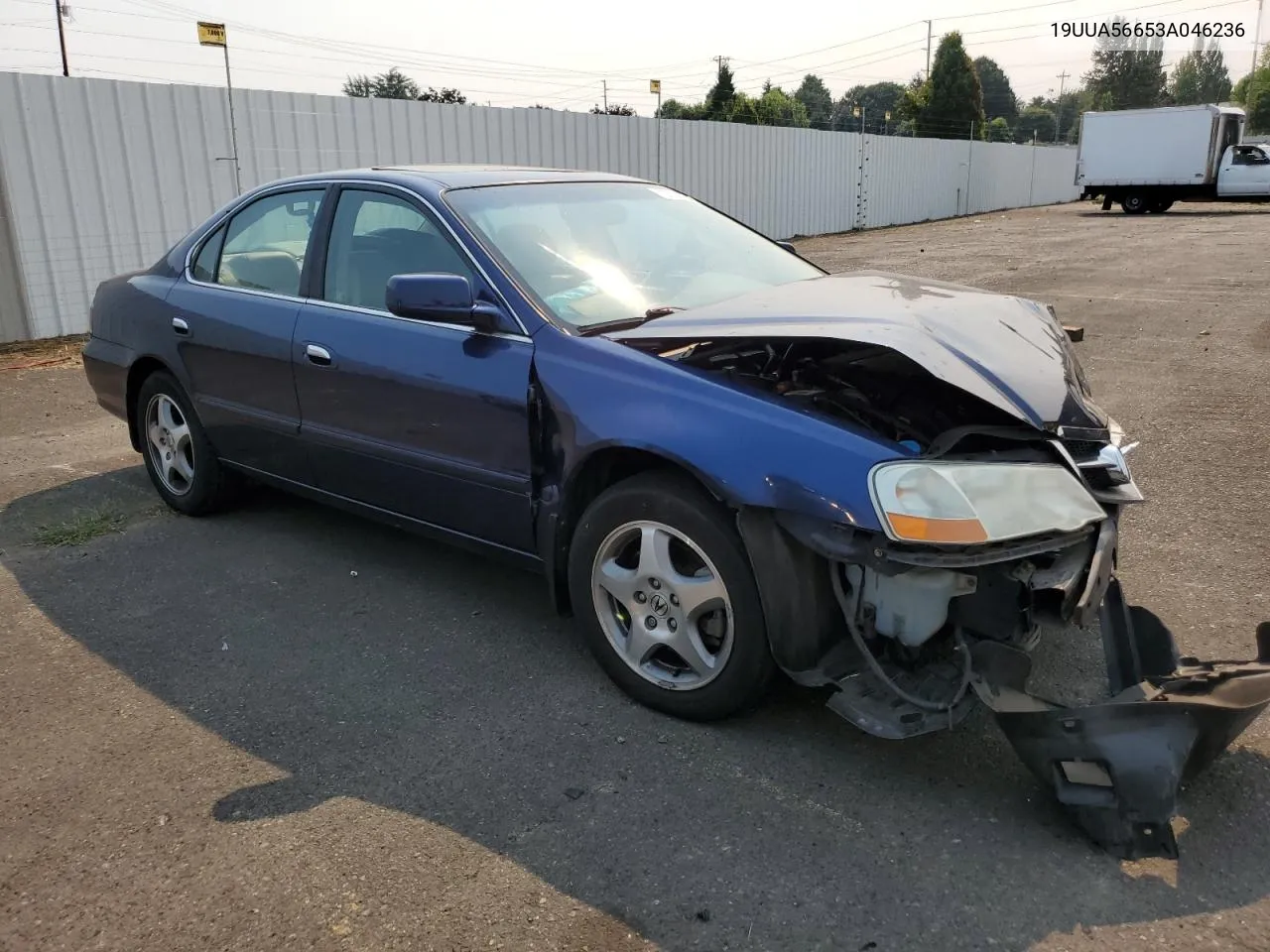 2003 Acura 3.2Tl VIN: 19UUA56653A046236 Lot: 70534934