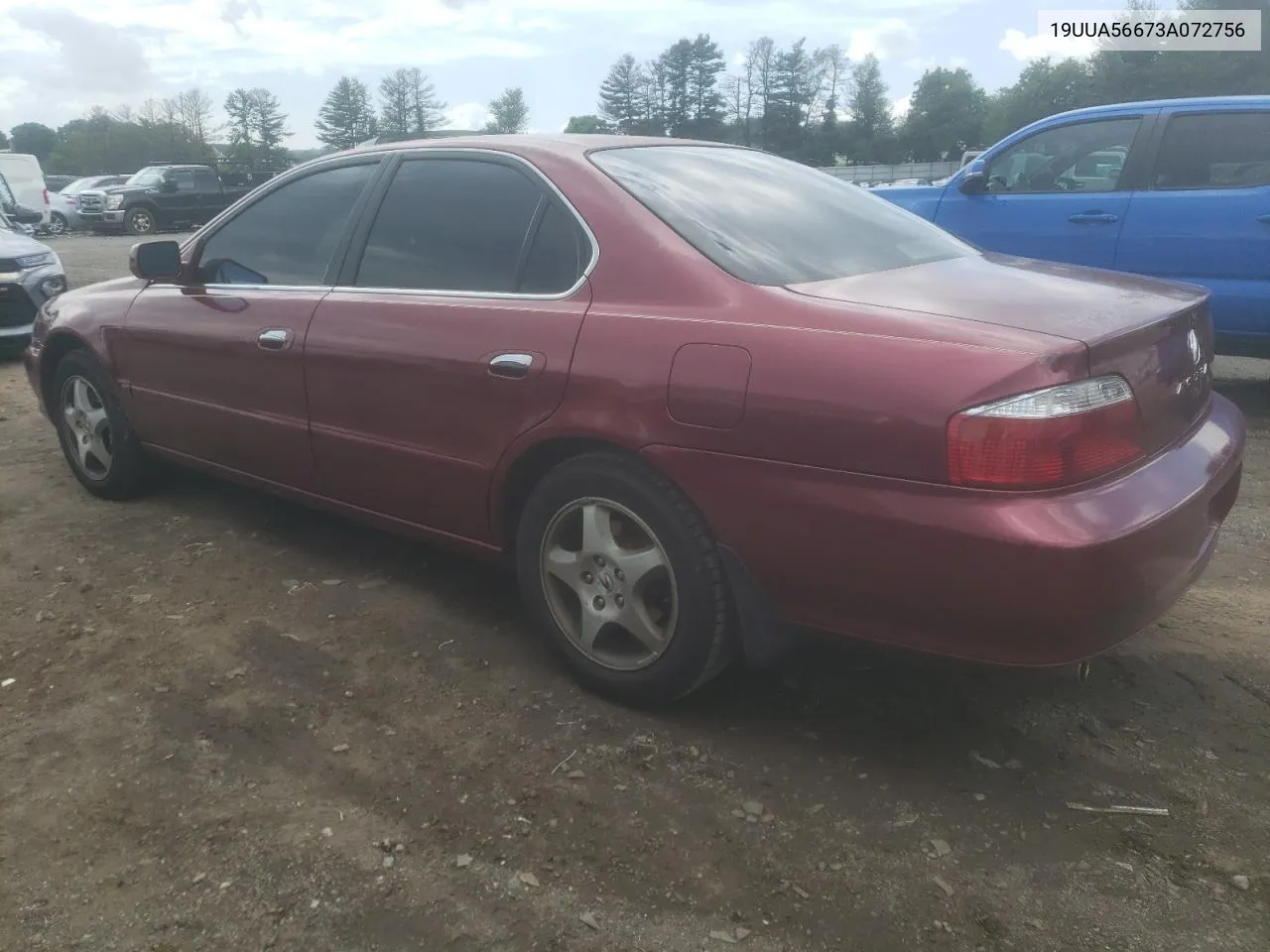 2003 Acura 3.2Tl VIN: 19UUA56673A072756 Lot: 70574034