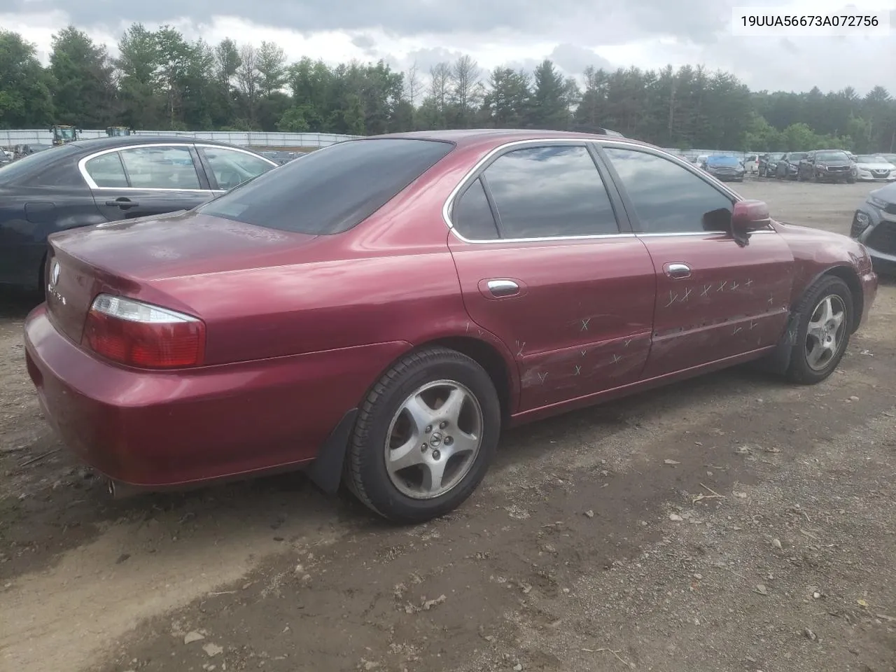 2003 Acura 3.2Tl VIN: 19UUA56673A072756 Lot: 70574034