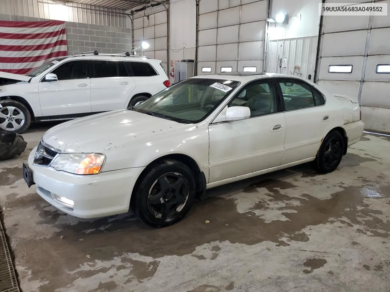 2003 Acura 3.2Tl VIN: 19UUA56683A049552 Lot: 72232584