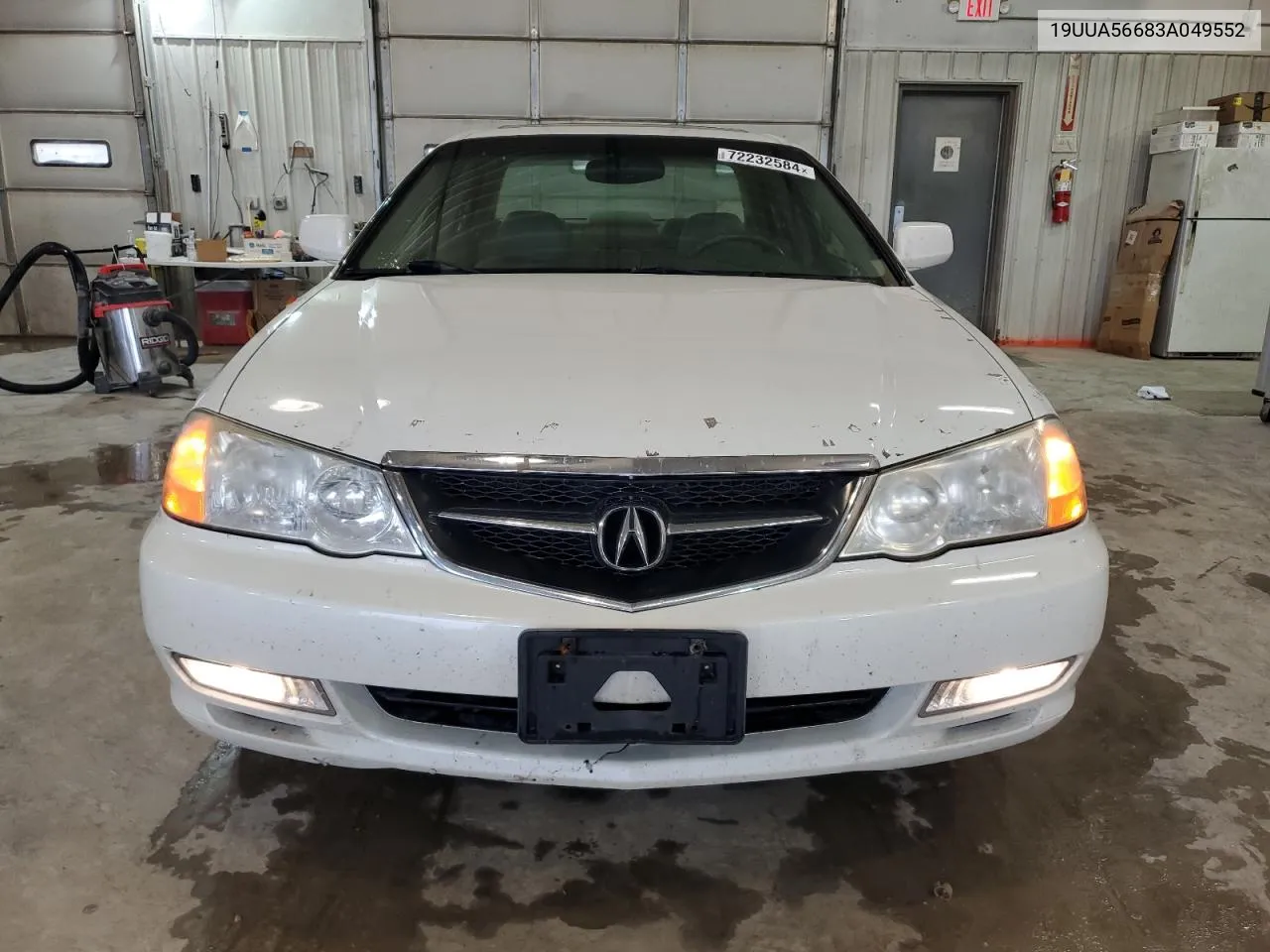 2003 Acura 3.2Tl VIN: 19UUA56683A049552 Lot: 72232584