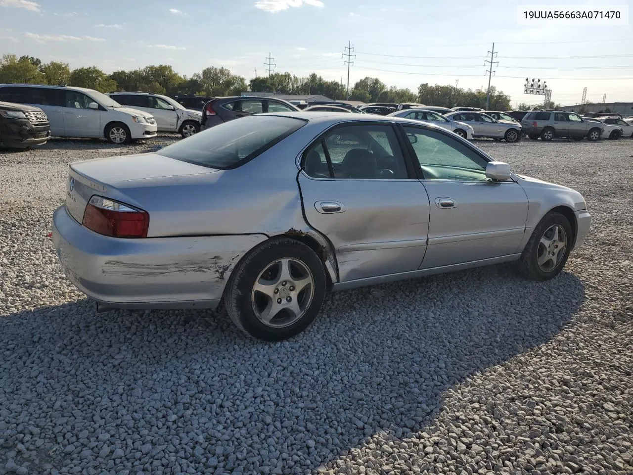 2003 Acura 3.2Tl VIN: 19UUA56663A071470 Lot: 72364724