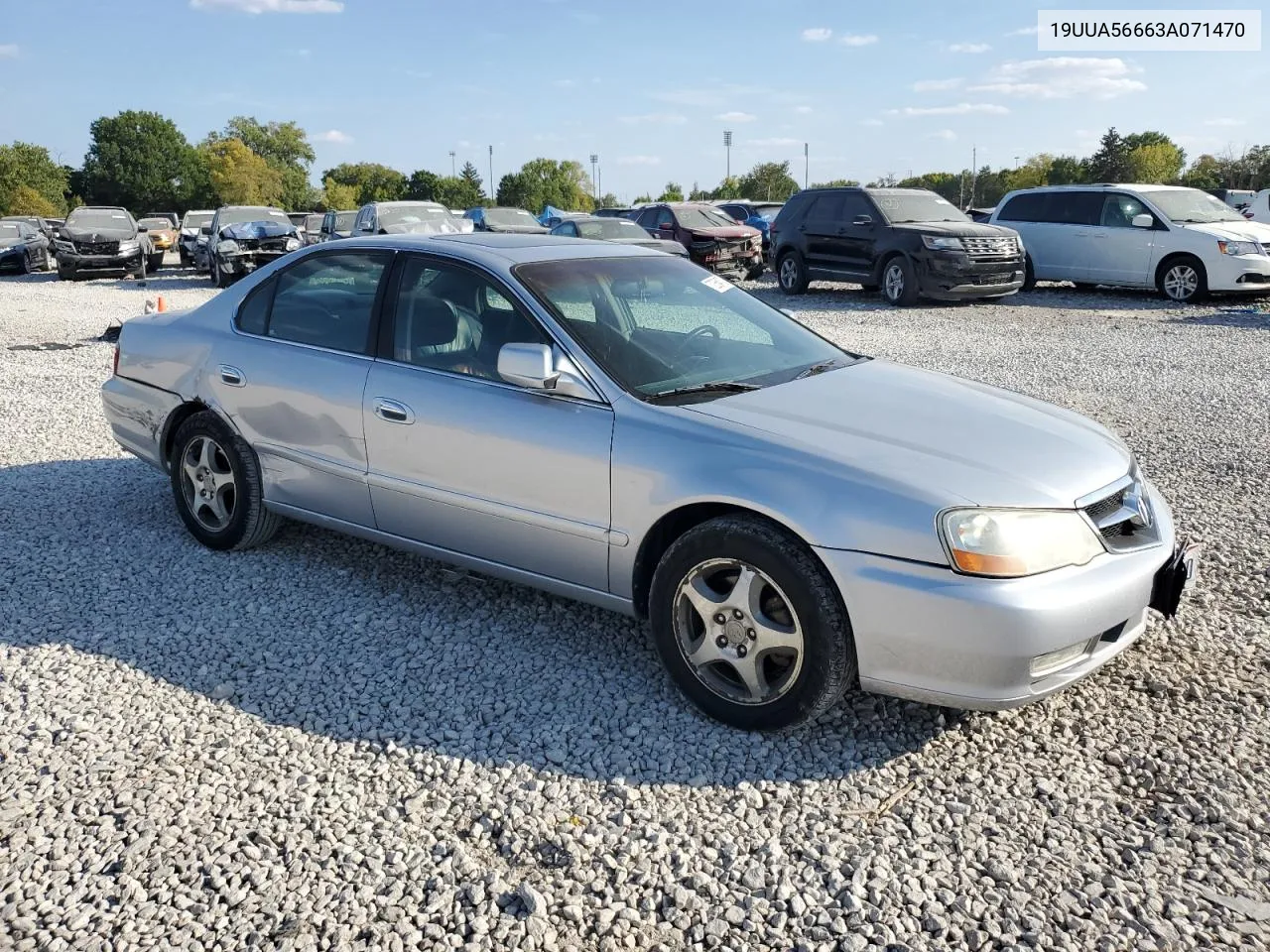 2003 Acura 3.2Tl VIN: 19UUA56663A071470 Lot: 72364724