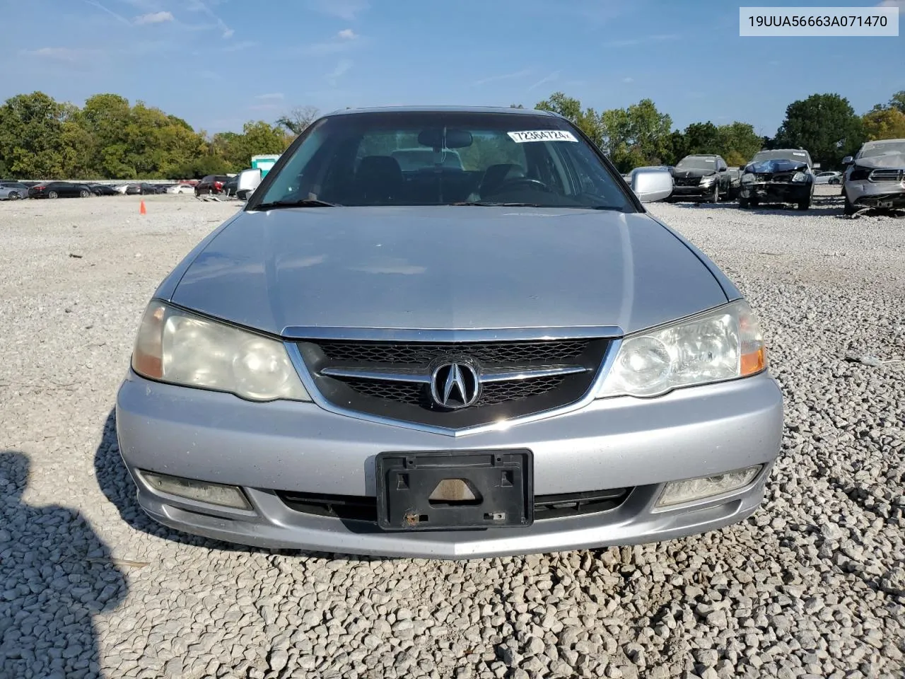 2003 Acura 3.2Tl VIN: 19UUA56663A071470 Lot: 72364724