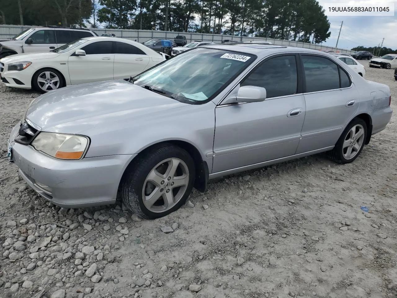 2003 Acura 3.2Tl Type-S VIN: 19UUA56883A011045 Lot: 72762234