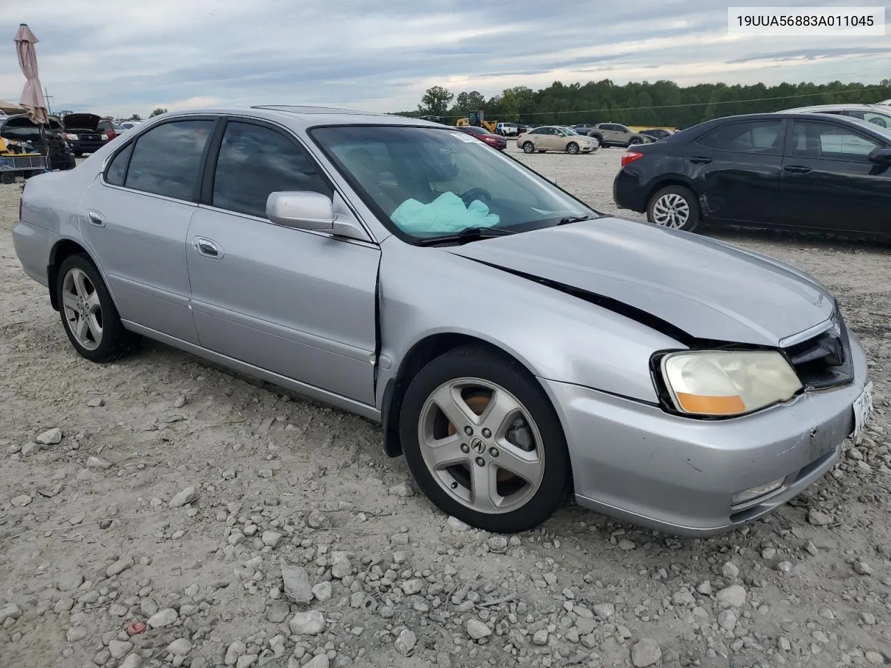 2003 Acura 3.2Tl Type-S VIN: 19UUA56883A011045 Lot: 72762234