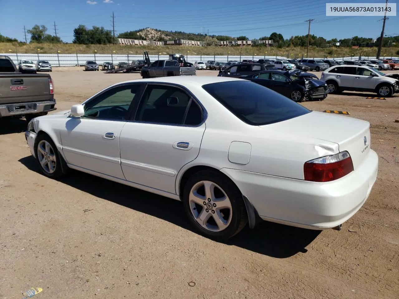 2003 Acura 3.2Tl Type-S VIN: 19UUA56873A013143 Lot: 72776774