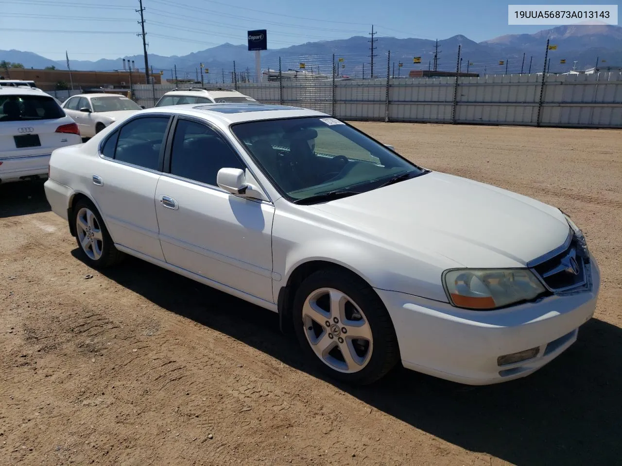 2003 Acura 3.2Tl Type-S VIN: 19UUA56873A013143 Lot: 72776774