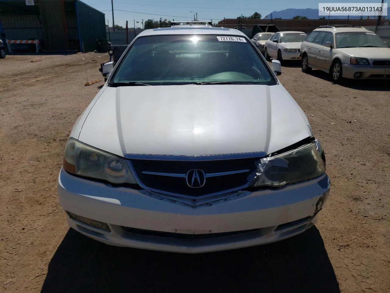 2003 Acura 3.2Tl Type-S VIN: 19UUA56873A013143 Lot: 72776774