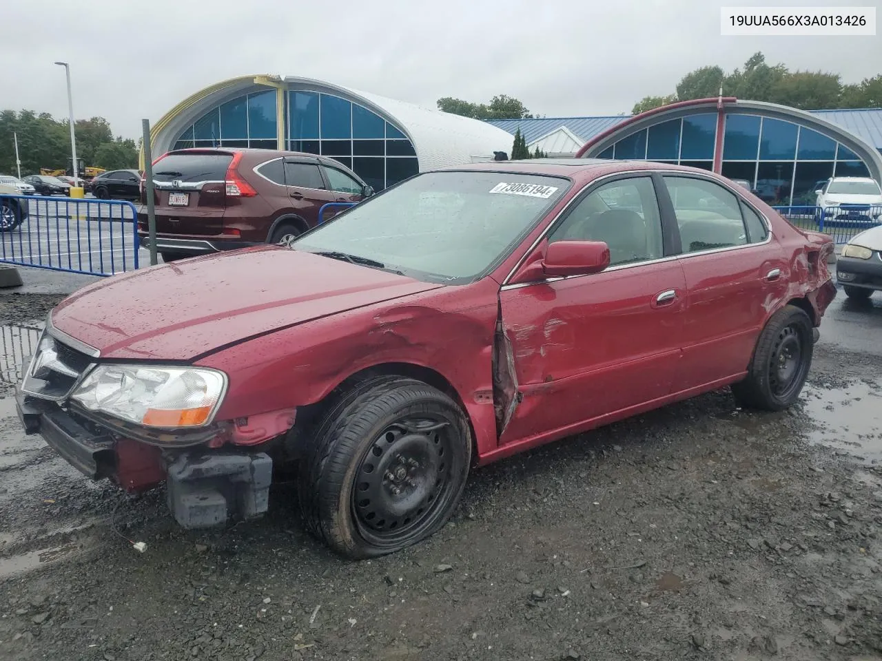 2003 Acura 3.2Tl VIN: 19UUA566X3A013426 Lot: 73086194