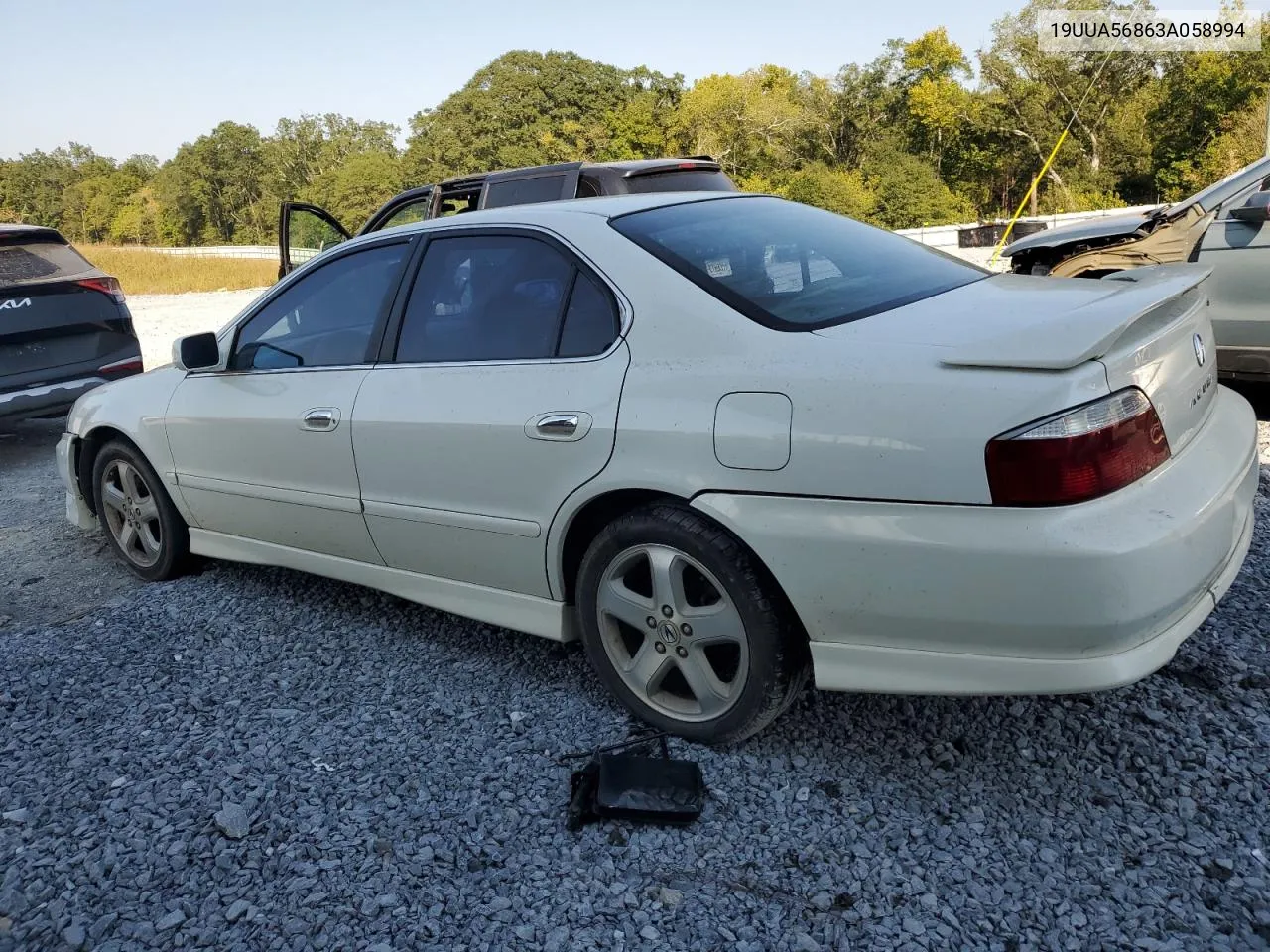 2003 Acura 3.2Tl Type-S VIN: 19UUA56863A058994 Lot: 75258714