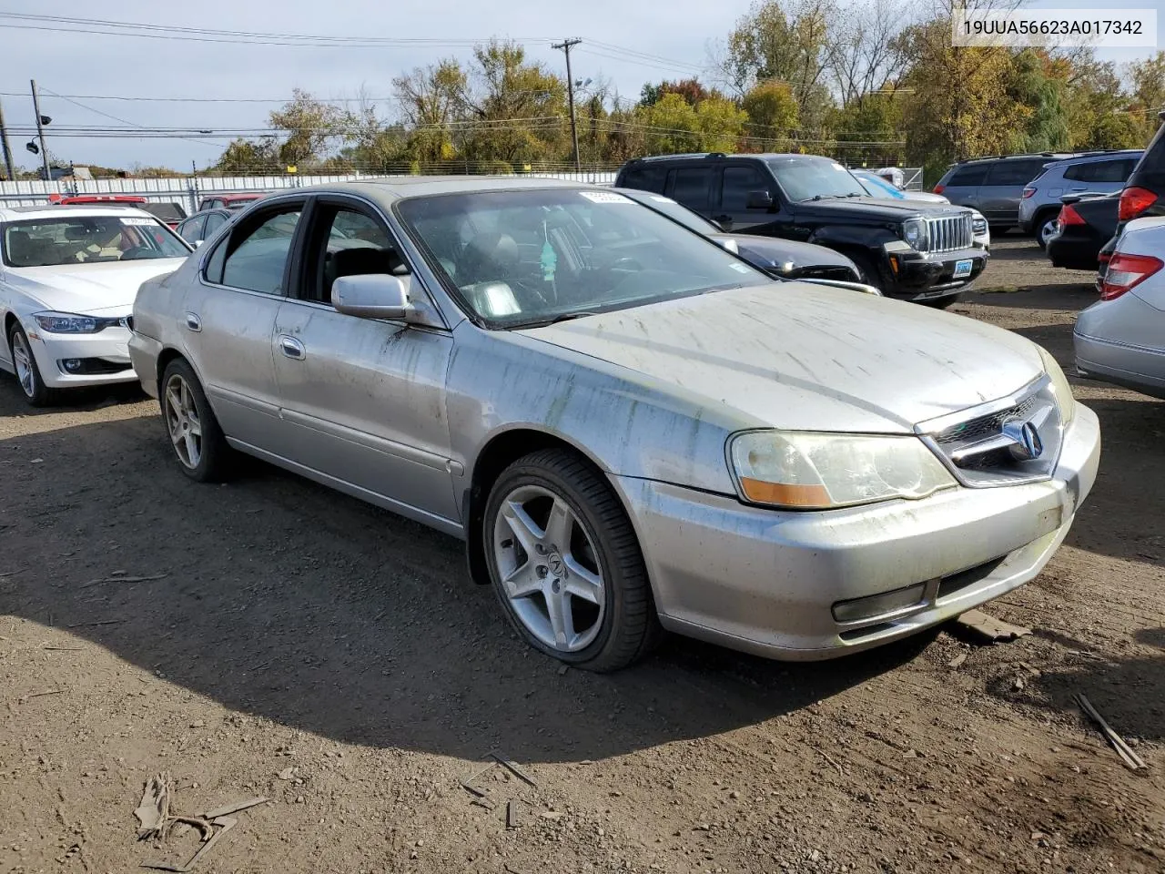 2003 Acura 3.2Tl VIN: 19UUA56623A017342 Lot: 76592644