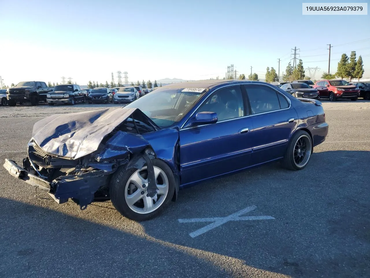 2003 Acura 3.2Tl Type-S VIN: 19UUA56923A079379 Lot: 77049574