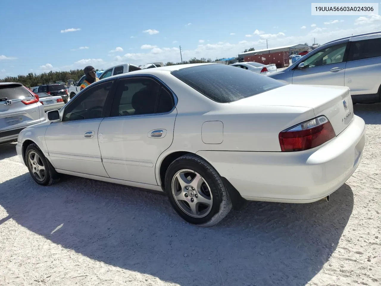 2003 Acura 3.2Tl VIN: 19UUA56603A024306 Lot: 77268744